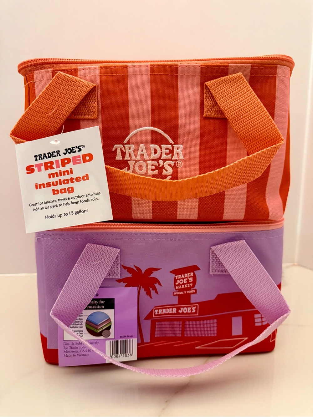 Set of 2 Trader Joe’s 2026 Mini Insulated Bag